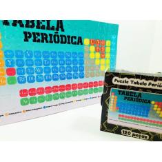 Quebra cabeça Tabela periódica 120 peças - Reidopendrive