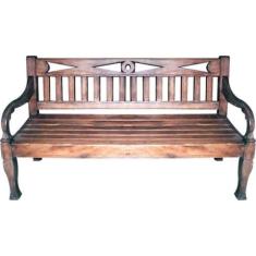 Banco Rústico Dóris Em Madeira De Demolição - Cód 160