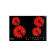 Fogão Cooktop Elétrico Philco Volcano Vitrocerâmico 4 bocas PCT44VC Preto 220v