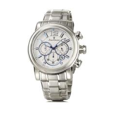 Relógio Pulso Jean Vernier Masculino Aço Cronografo Jv00197