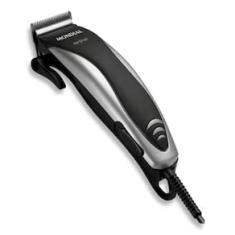 Máquina de Cortar Cabelo Mondial Hair Stylo CR-02 4 com Pentes Prata/Preta