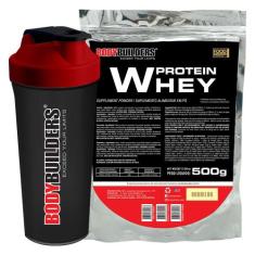 Kit Whey Protein 500g + Coqueteleira - Bodybuilders,  Baunilha