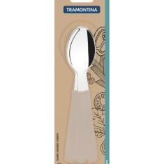 Conjunto De 3 Colheres Tramontina Leme Em Aço Inox Cinza