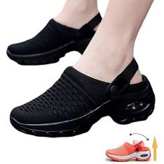 Tênis Ortopédicos Femininos, Sapatos Ortopédicos Com Almofada De Ar, Sandálias Elásticas Ortopédicas Com Suporte De Arco, Chinelos, Sapatos De Caminhada Para Diabéticos, Chinelos Ao Ar Livre,Hilar