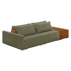 Sofá Ilha 2 Lugares Living 292cm Modulado para Sala Lary Bouclê K01 - D`Rossi