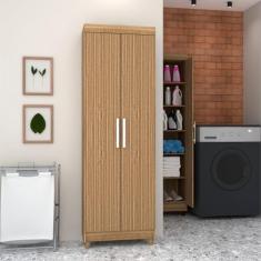 Armário Multiuso Line 2 Portas 5 Prateleiras Nature