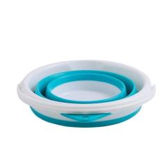 Balde Dobrável Retrátil Sanfonado Multiuso Silicone 10L - Baby Style, 