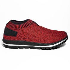 Tênis Meia Masculino Slip On Sem Cadarço Calce Fácil Com Elástico Maci