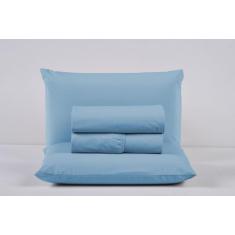 Kit Jogo Cama Queen 4 Peças 100% Algodão Percal 200 Fios Lençol com El