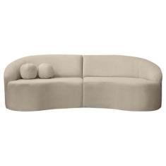 Sofá Orgânico Palermo 4 Lugares 210cm Bouclê - SOFA STORE, Bouclê Bege
