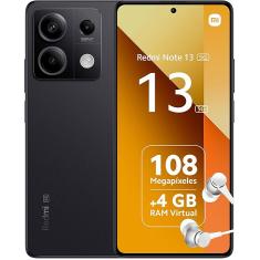 Smartphone Xiaomi Redmi Note 13 5G 128GB 6GB RAM Global e Desbloqueado Preto