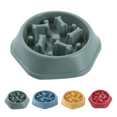 Tigela de ração para cães Slow Feeder – Prato interativo de ração para cães para raças, tigela projetada para comer lentamente, promove digestão saudável e evita inchaço, ideal para gatos e cães