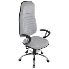 Cadeira Presidente Apoio De Cabeça Linha Blenda Cinza - OUTRAS MARCAS