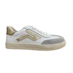 Tênis Pegada Feminino em Couro Branco 21115403-Feminino