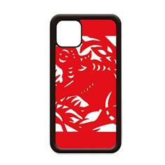 Zodíaco chinês cortado em papel para iPhone 11 Pro Max capa para celular Apple