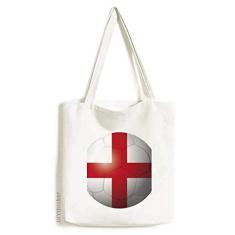Bolsa de lona com bandeira nacional da Inglaterra, bolsa de compras casual