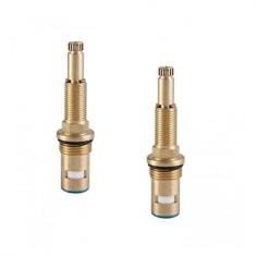 Kit 2 Conversores Registro Pressão Transforma Base Mvs 1/4v de 1/2 a 3/4 Polegadas Meber Metais Marrom