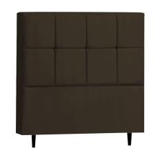 Cabeceira Roma para Cama Box Queen 160 cm Suede Marrom - D`Rossi