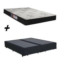 Cama Box Bipartido Casal + Colchão Portobel Viena D23 57x138x188