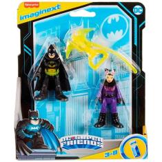 Boneco Mini Figura Imaginext DC Batman e Mulher Gato M5645 Mattel