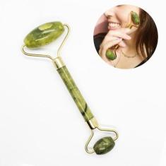 Rolo Massageador Facial De Jade Melhora E Tonifica A Pele - Mahlaga