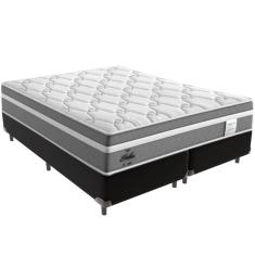 Cama Box Preto e Colchão Berlim Molas Ensacadas Queen Probel