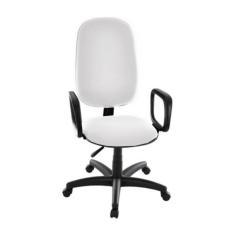 Cadeira Presidente para Escritório com Braços Linha Uno Branco
