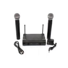 Microfone Duplo Sem Fio uhf Wireless Profissional Le 906