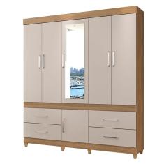 Guarda Roupa Casal Guarujá Amêndola Off White - Demóbile