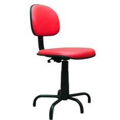 Cadeira Costureira Secretaria Vermelho
