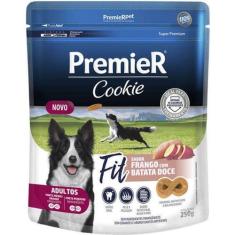 Biscoito Premier Cookie Fit para Cães Adultos Sabor Frango com Batata 