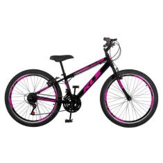 Bicicleta Aro 24 Alum Kls Sport Gold V-Brake Mtb 21V Feminina-Feminino
