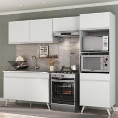 Armário de Cozinha Compacta 4 peças MP3693.891 Veneza Multimóveis Branco