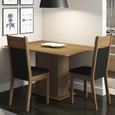 Conjunto Sala De Jantar Madesa Gabi Mesa Tampo De Madeira Com