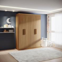 Guarda-roupa Infantil 04 Portas Frente em Mdf Angel Cinamomo