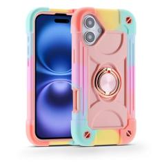 MARKILL Capa compatível com iPhone 16 Plus de 6,7 polegadas com suporte de anel de rotação de 360 graus, proteção contra quedas de grau militar, capa protetora robusta para iPhone 16 Plus para