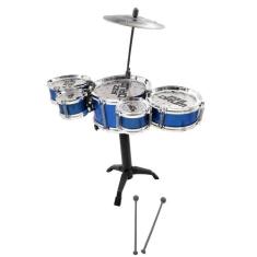 Mini Bateria Musical Infantil Tambor Baquetas Jazz Drum - toys