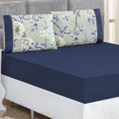 Jogo de Cama Lençol King 3 peças Micropercal 200 fios Naturale - Bia E