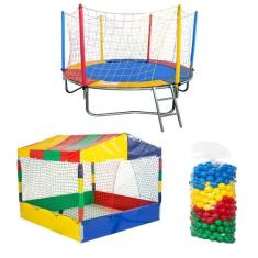 Cama Elástica Pula Pula 2,30m Nacional Piscina de Bolinhas 1,50m 500 B