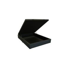 Cama Box Baú Casal Linhão Preto Com Pistão A Gás