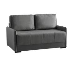 Sofá-Cama Casal 2 Lugares Isis Veludo Cinza - Keva