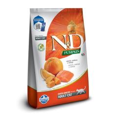 N&D Pumpkin para Gatos Adultos de Todas as Raças Sabor Salmão, Abóbora e Laranja 1,5Kg