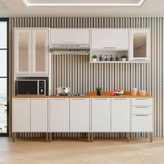 Cozinha Compacta para Cooktop 5 Peças 12 Portas 2 Gavetas Paris Sallêt