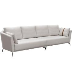 Sofá 3 Lugares Sala de Estar Living 250cm Pés Industrial Evan D06 Velu