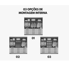 Guarda Roupas Mônaco Plus 6Pts 100% MDF DDoro Móveis - D Doro Móveis