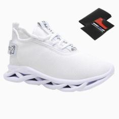 Tênis Masculino Esporte Caminhada Conforto Dia a Dia + Carteira-Masculino