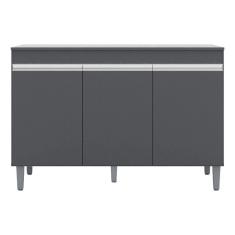 Balcão Gabinete de Pia sem Tampo 120cm 3 Portas Manu - AJL Móveis