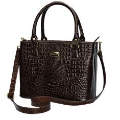 Bolsa Feminina Tote Tiracolo Transversal Estruturada em Couro