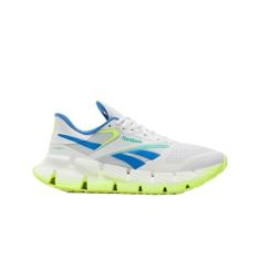 Reebok Tênis masculino Floatzig 1, Calçado branco/limão digital/azul cinético, 39