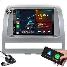 kit multimidia mp5 com bluetooth espelhamento e carplay + moldura de 7